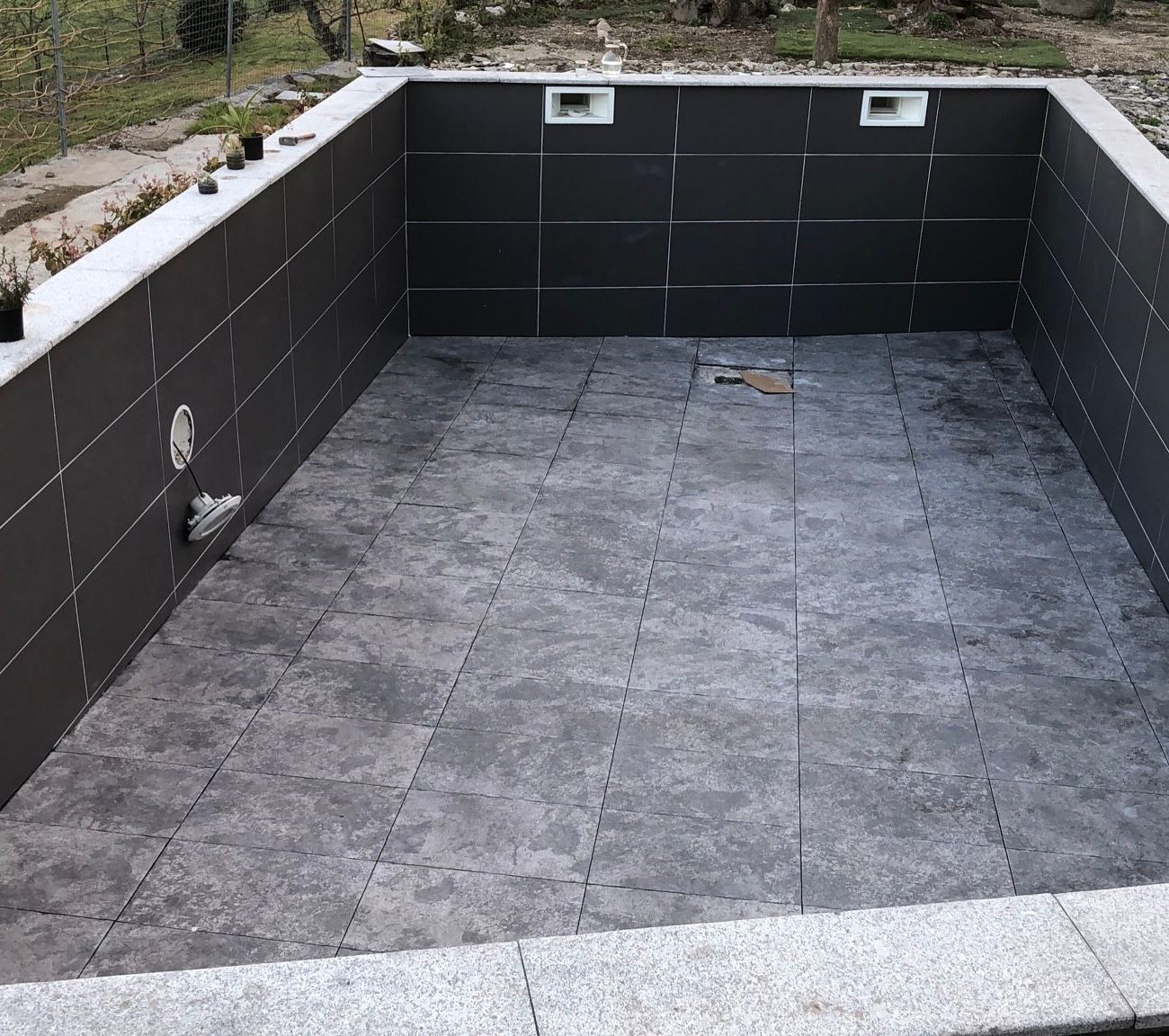 durabilidade das Piscinas de betão, blocos de cofragem, Opti Piscinas